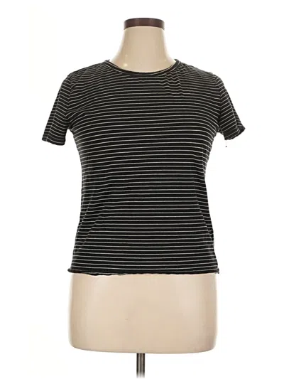 Pre-owned H&m Short Sleeve T-shirt In Black