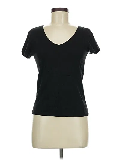 Pre-owned H&m Short Sleeve T-shirt In Black