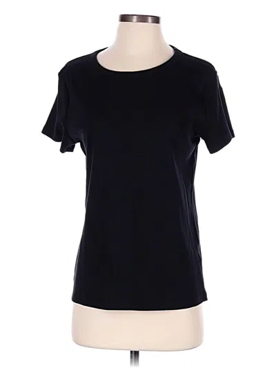 Pre-owned H&m Short Sleeve T-shirt In Black