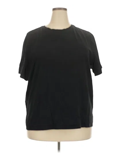 Pre-owned H&m Short Sleeve T-shirt In Black