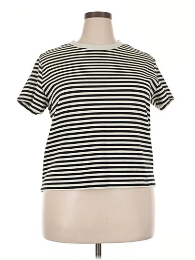 Pre-owned H&m Short Sleeve T-shirt In Black