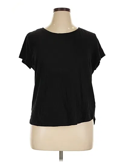 Pre-owned H&m Short Sleeve T-shirt In Black