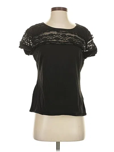 Pre-owned H&m Short Sleeve T-shirt In Black
