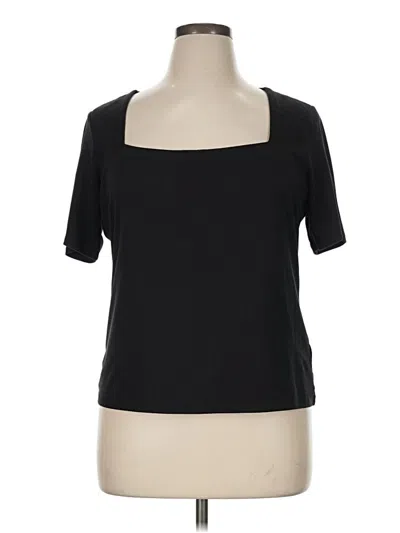 Pre-owned H&m Short Sleeve T-shirt In Black