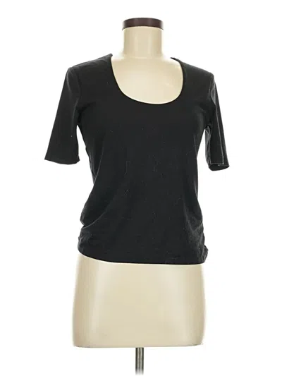 Pre-owned H&m Short Sleeve T-shirt In Black