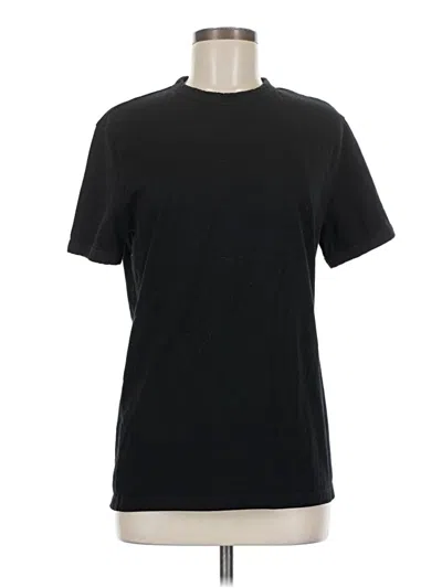 Pre-owned H&m Short Sleeve T-shirt In Black