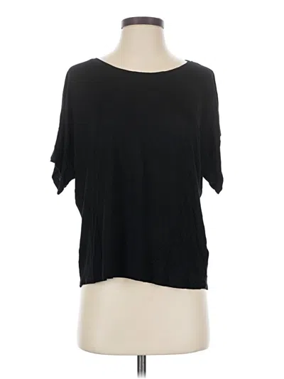 Pre-owned H&m Short Sleeve T-shirt In Black