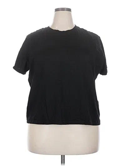 Pre-owned H&m Short Sleeve T-shirt In Black