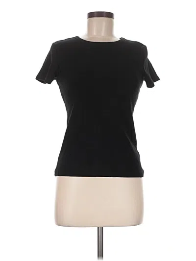 Pre-owned H&m Short Sleeve T-shirt In Black