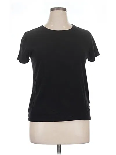 Pre-owned H&m Short Sleeve T-shirt In Black
