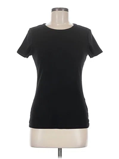 Pre-owned H&m Short Sleeve T-shirt In Black