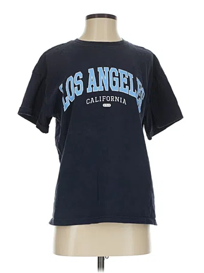 Pre-owned H&m Short Sleeve T-shirt In Blue