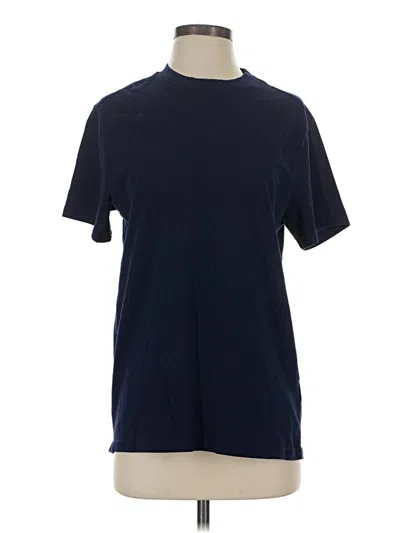 Pre-owned H&m Short Sleeve T-shirt In Blue