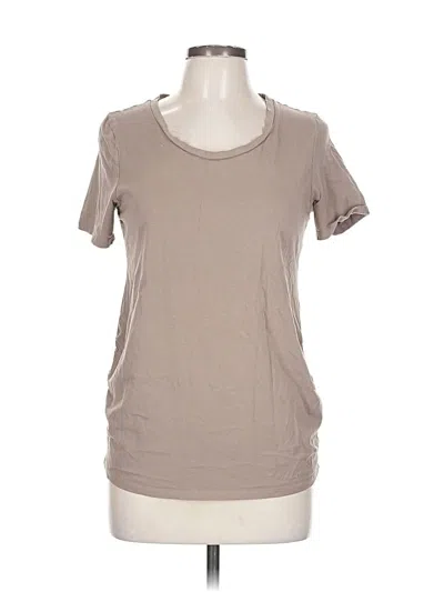 Pre-owned H&m Short Sleeve T-shirt In Brown