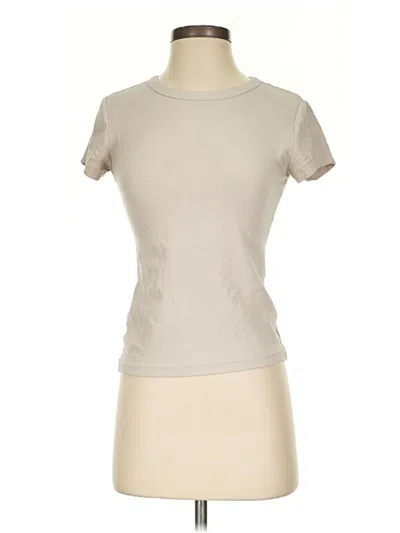 Pre-owned H&m Short Sleeve T-shirt In Brown