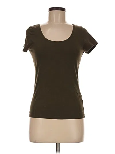 Pre-owned H&m Short Sleeve T-shirt In Brown