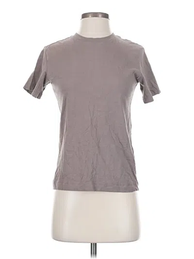 Pre-owned H&m Short Sleeve T-shirt In Gray