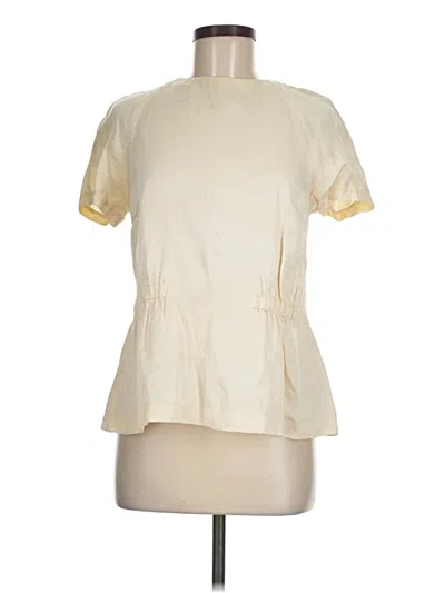 Pre-owned H&m Short Sleeve T-shirt In Ivory