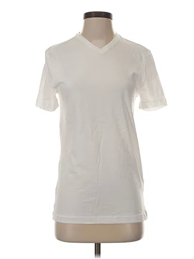 Pre-owned H&m Short Sleeve T-shirt In Ivory
