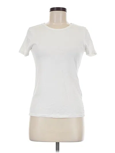 Pre-owned H&m Short Sleeve T-shirt In Ivory
