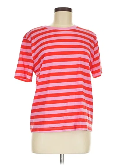Pre-owned H&m Short Sleeve T-shirt In Red