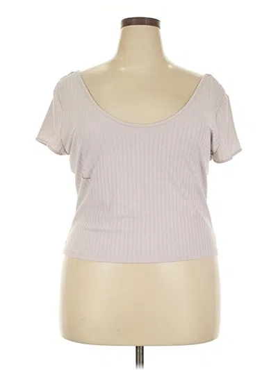 Pre-owned H&m Short Sleeve T-shirt In Tan