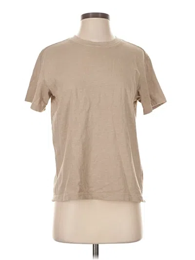 Pre-owned H&m Short Sleeve T-shirt In Tan
