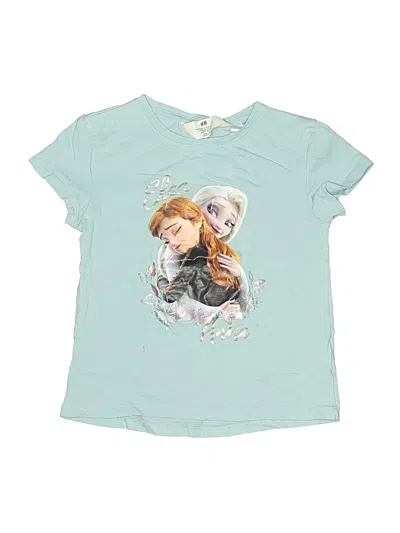 Pre-owned H&m Kids' Short Sleeve T-shirt In Teal