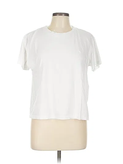 Pre-owned H&m Short Sleeve T-shirt In White