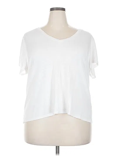 Pre-owned H&m Short Sleeve T-shirt In White