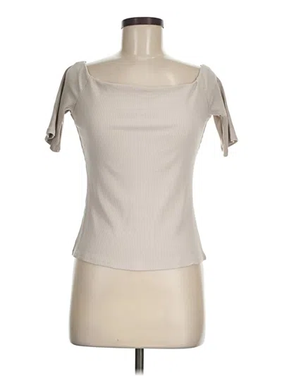 Pre-owned H&m Short Sleeve T-shirt In White