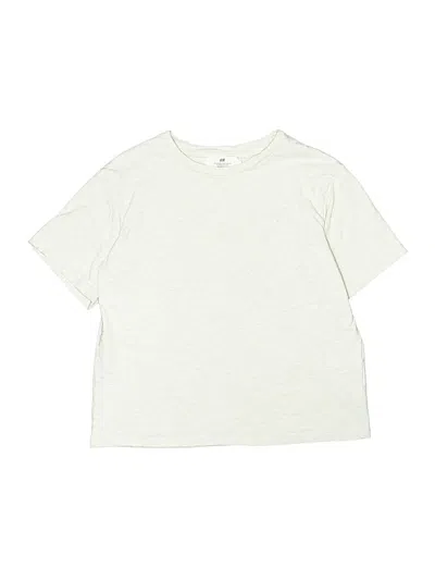 Pre-owned H&m Kids' Short Sleeve T-shirt In White