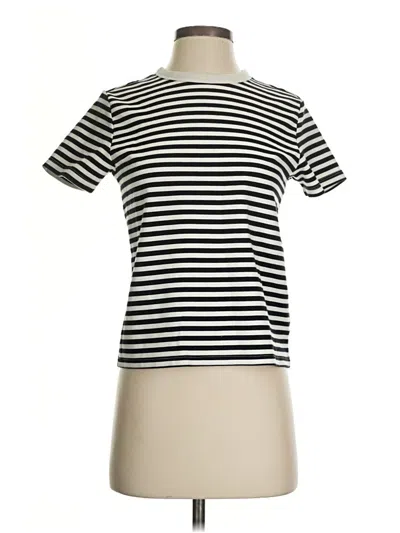 Pre-owned H&m Short Sleeve T-shirt In White