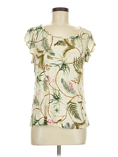 Pre-owned H&m Short Sleeve T-shirt In White