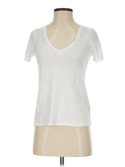 Pre-owned H&m Short Sleeve T-shirt In White