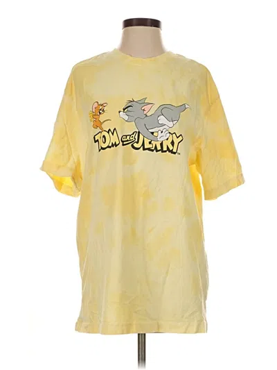 Pre-owned H&m Short Sleeve T-shirt In Yellow
