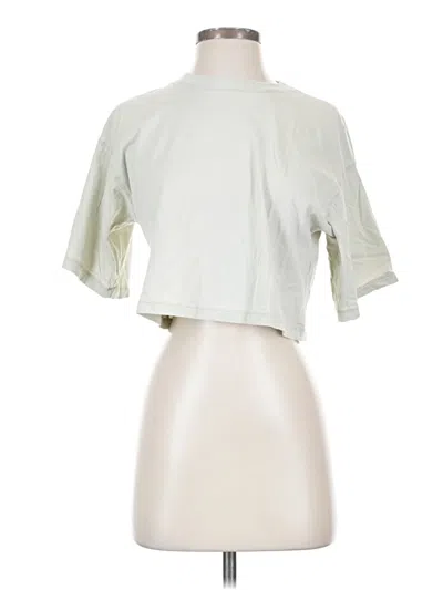 Pre-owned H&m Short Sleeve Turtleneck In Ivory