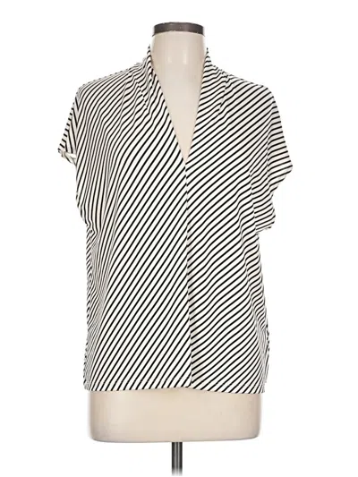 Pre-owned H&m Short Sleeve Turtleneck In Silver