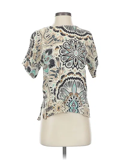 Pre-owned H&m Short Sleeve Turtleneck In White