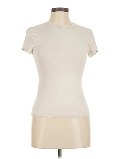 Pre-owned H&m Short Sleeve Turtleneck In White