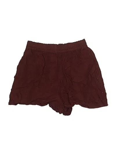 Pre-owned H&m Shorts In Burgundy