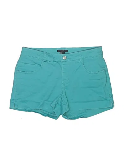Pre-owned H&m Shorts In Teal