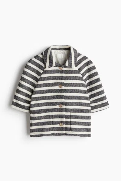 H&m Short-sleeved Jacket In Blue
