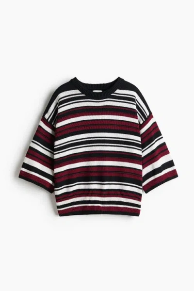 H&m Short-sleeved Jumper In Multi