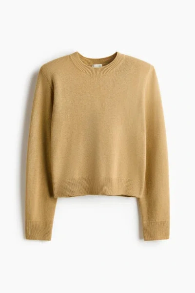 H&m Shoulder-pad Jumper In Brown