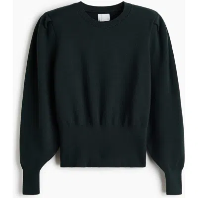H&m Shoulder-pad Top In Green