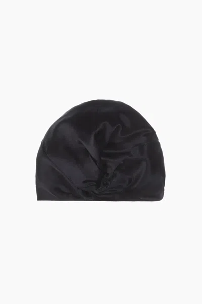 H&m Silk Hair Bonnet In Black