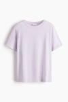 H&m Silk-blend T-shirt In Purple