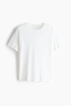 H&m Silk-blend T-shirt In White