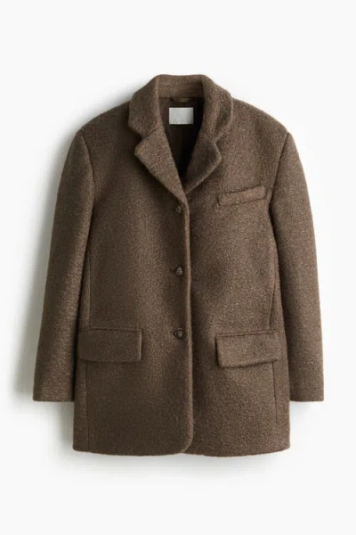 H&m Single-breasted Blazer In Brown